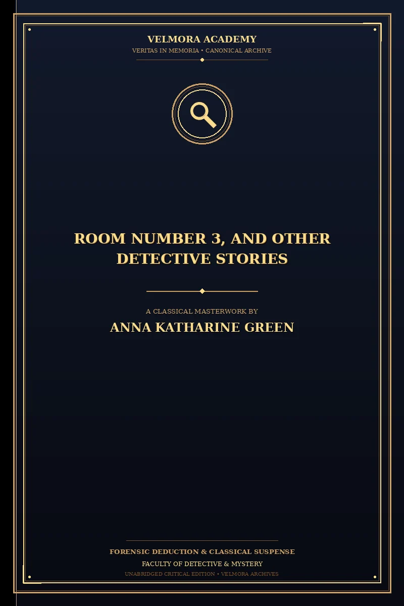 Cover of Room Number 3, and Other Detective Stories