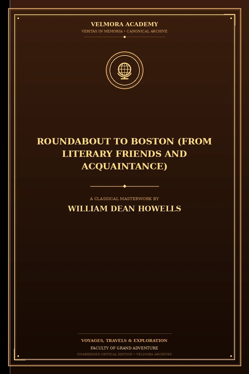 Cover of Roundabout to Boston (from Literary Friends and Acquaintance)