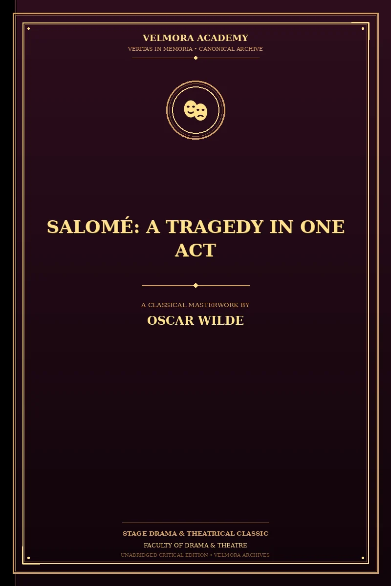 Cover of Salomé: A Tragedy in One Act