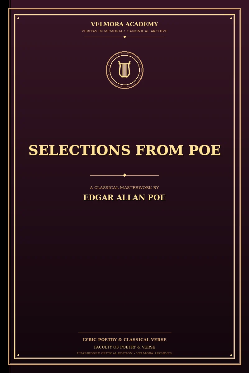 Cover of Selections from Poe