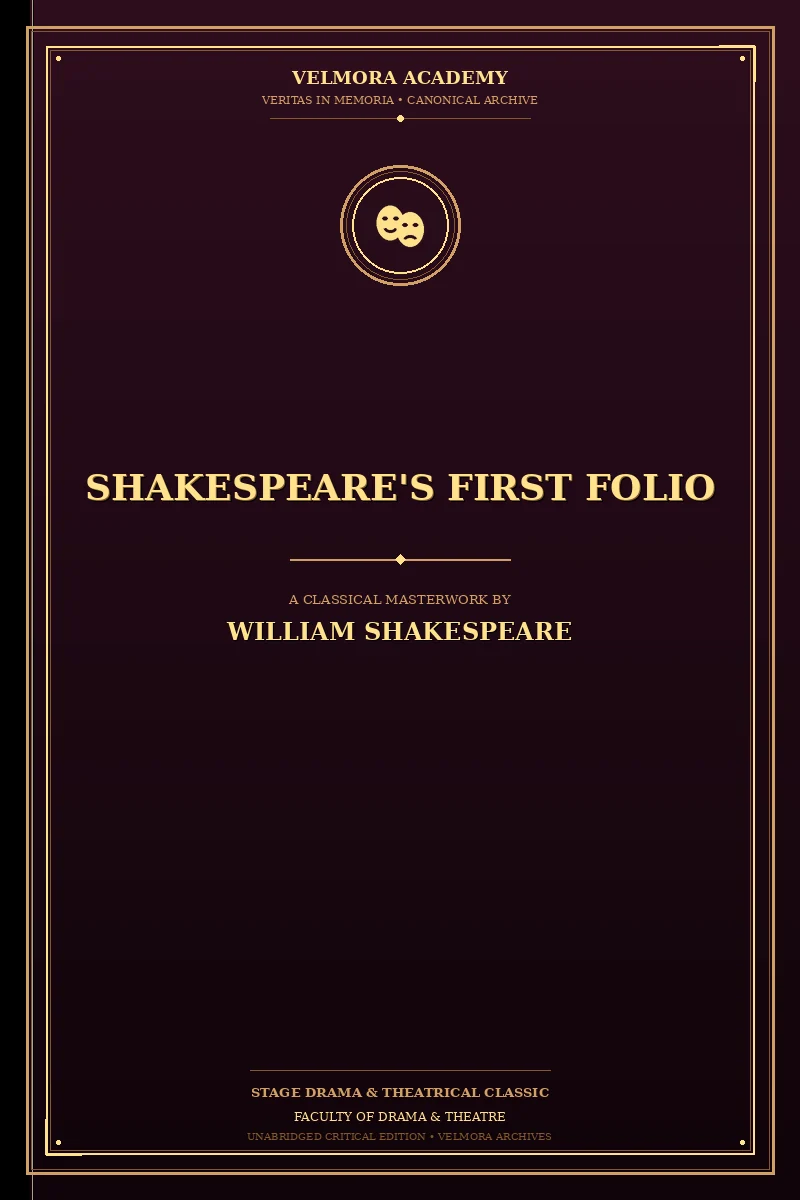 Cover of Shakespeare's First Folio