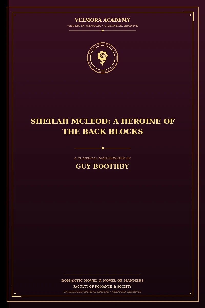 Cover of Sheilah McLeod: A Heroine of the Back Blocks
