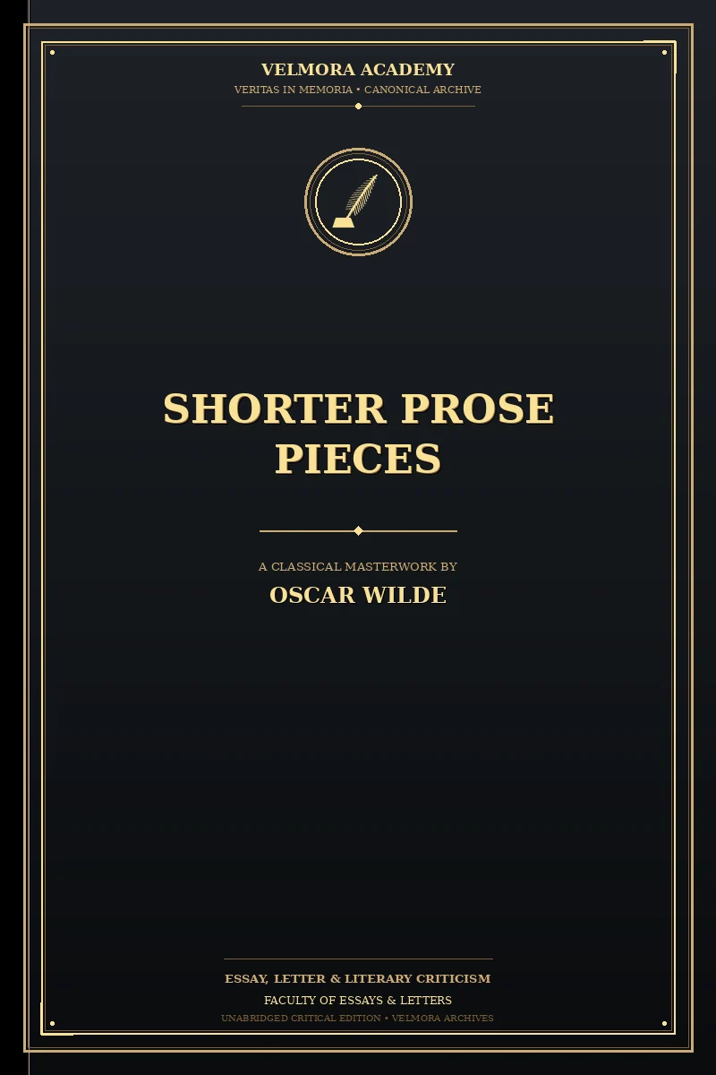 Cover of Shorter Prose Pieces