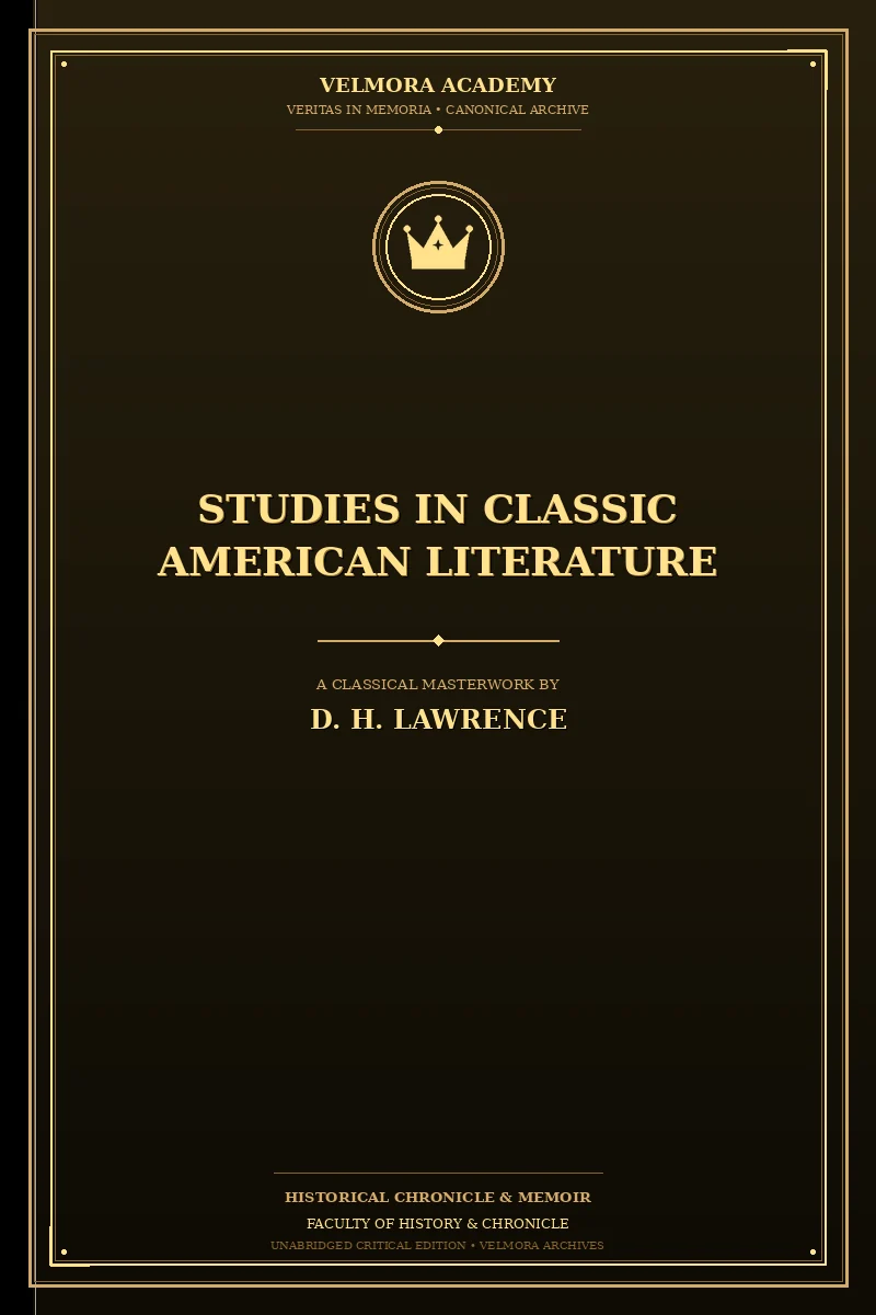Cover of Studies in Classic American Literature