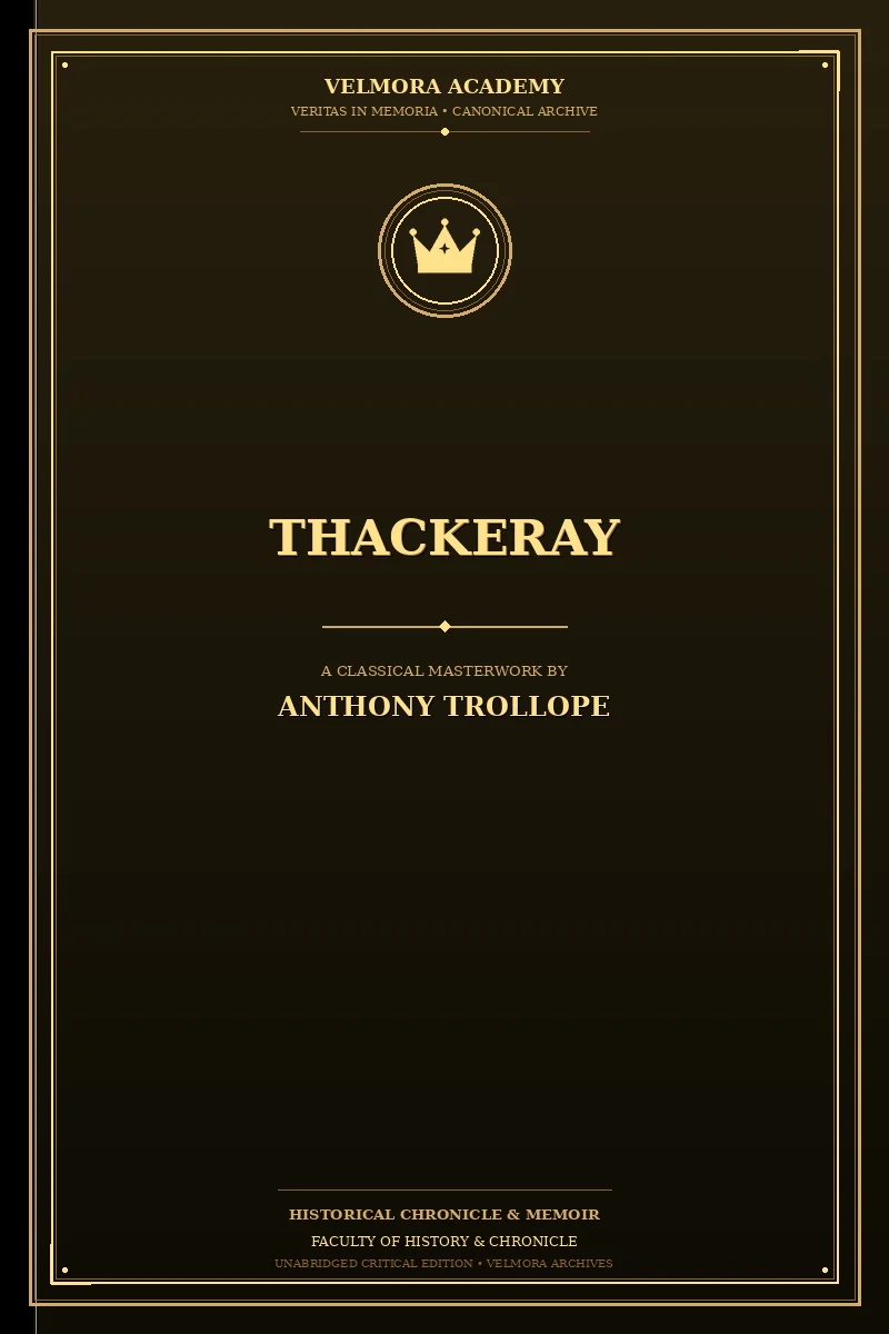 Cover of Thackeray