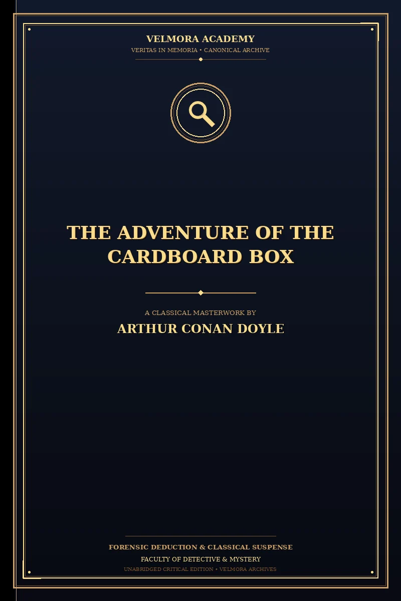 Cover of The Adventure of the Cardboard Box