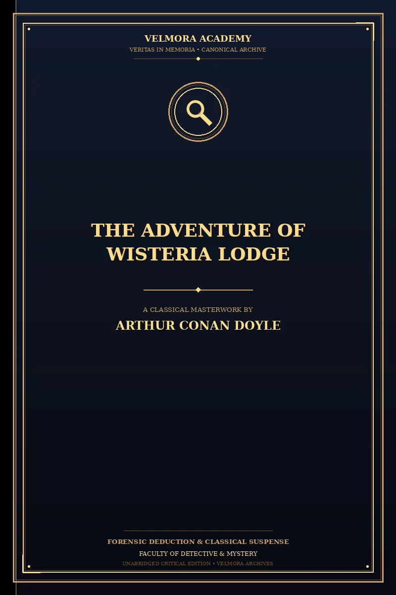 Cover of The Adventure of Wisteria Lodge