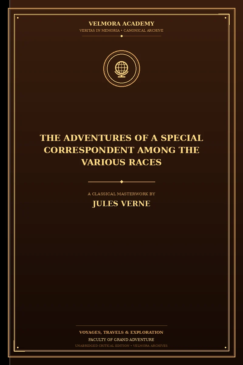 Cover of The Adventures of a Special Correspondent Among the Various Races