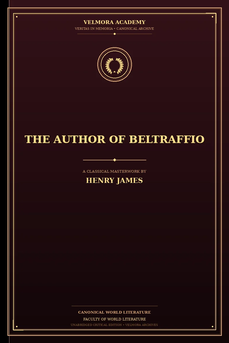 Cover of The Author of Beltraffio