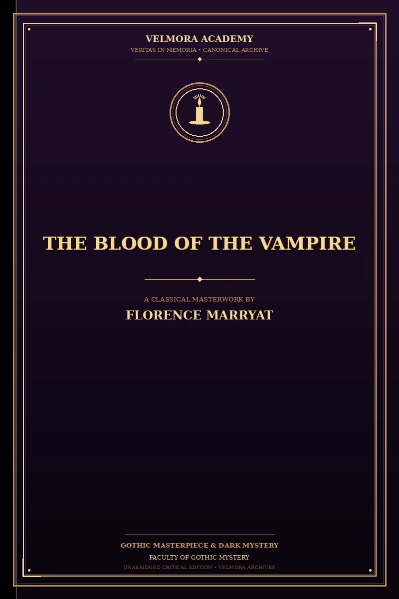 Cover of The blood of the vampire