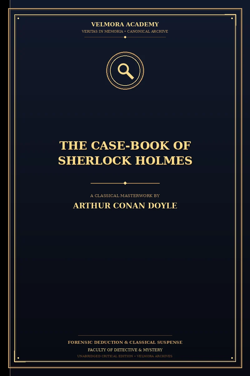 Cover of The case-book of Sherlock Holmes