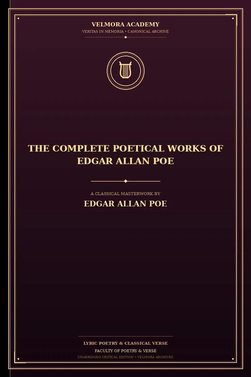Cover of The Complete Poetical Works of Edgar Allan Poe