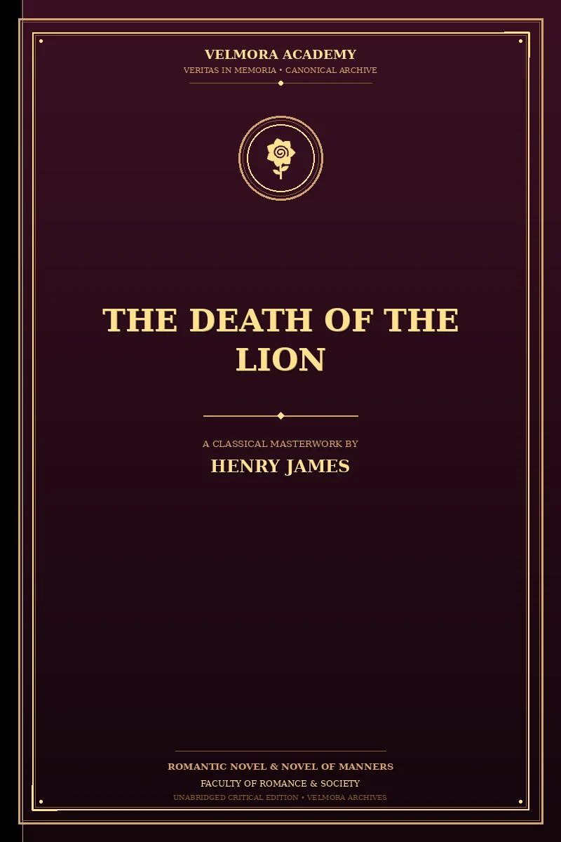 Cover of The Death of the Lion