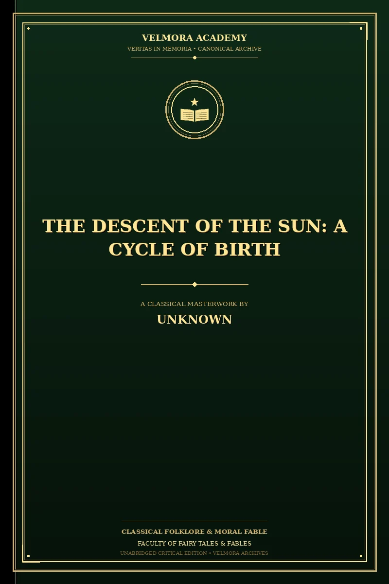 Cover of The descent of the sun: A cycle of birth