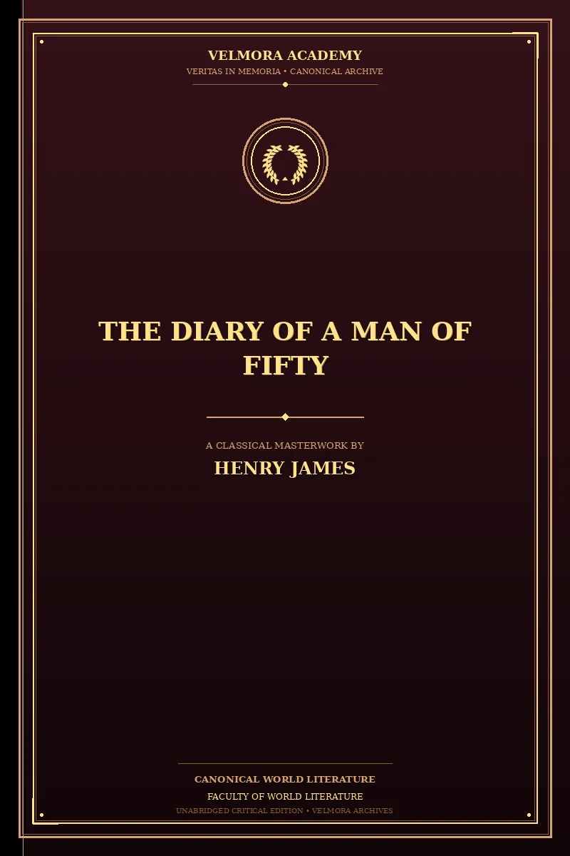 Cover of The Diary of a Man of Fifty