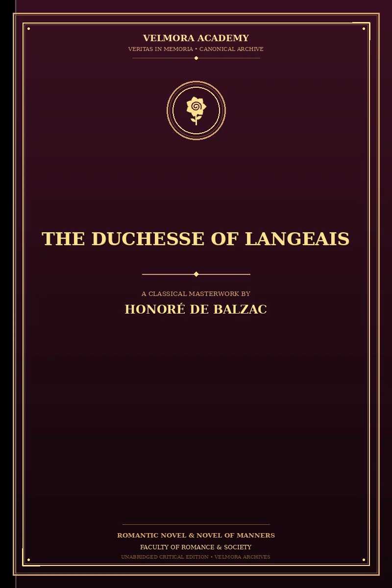 Cover of The Duchesse of Langeais