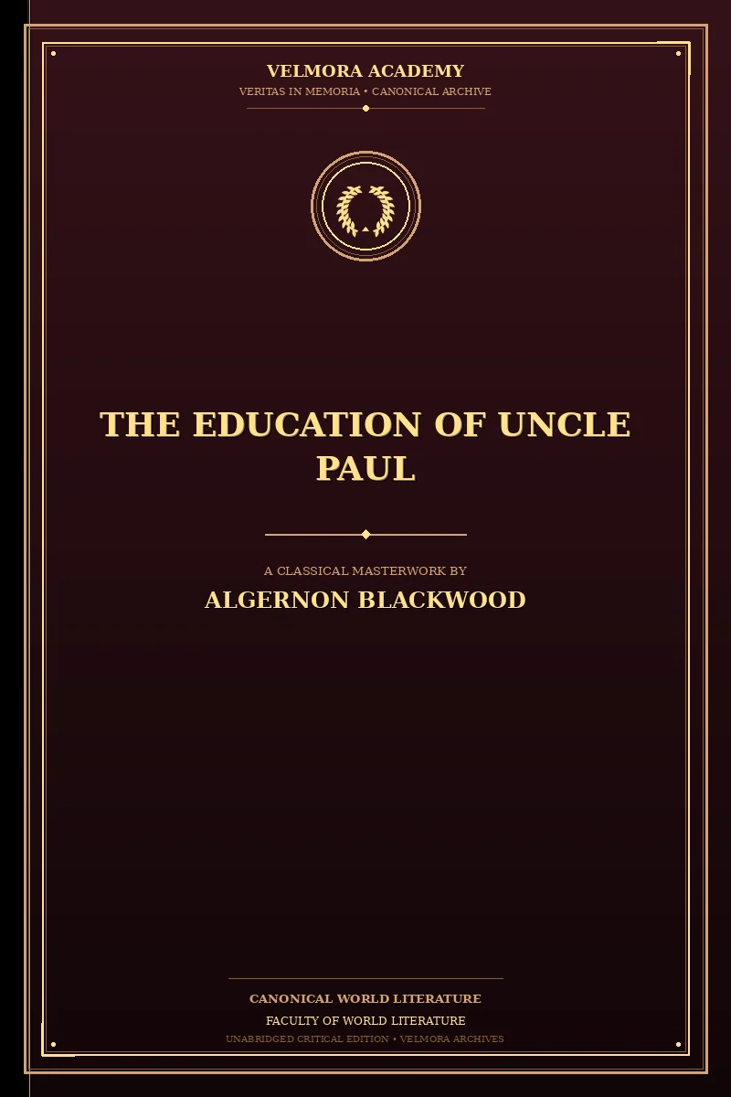 Cover of The education of Uncle Paul