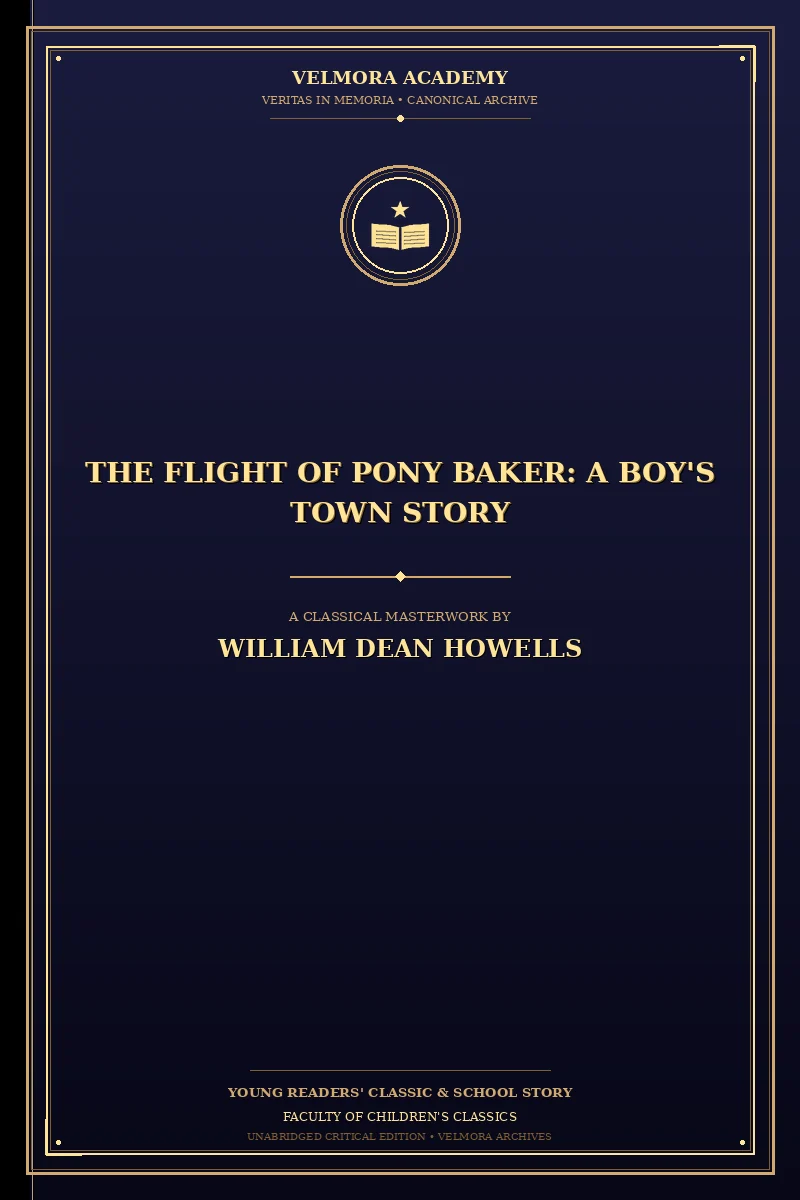 Cover of The Flight of Pony Baker: A Boy's Town Story