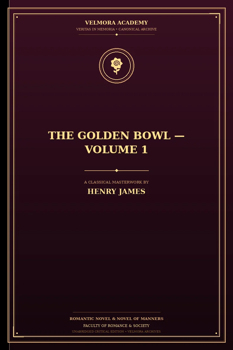 Cover of The Golden Bowl — Volume 1