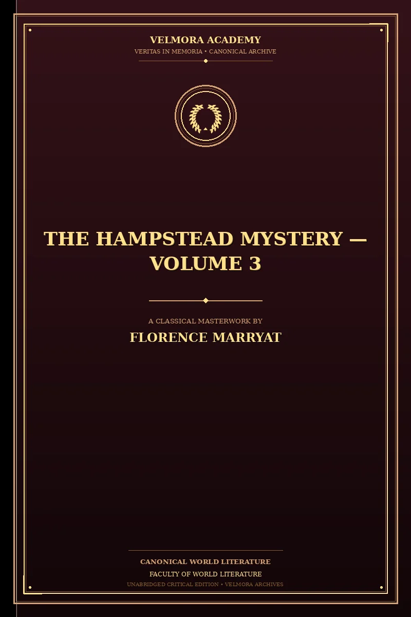 Cover of The Hampstead mystery — Volume 3