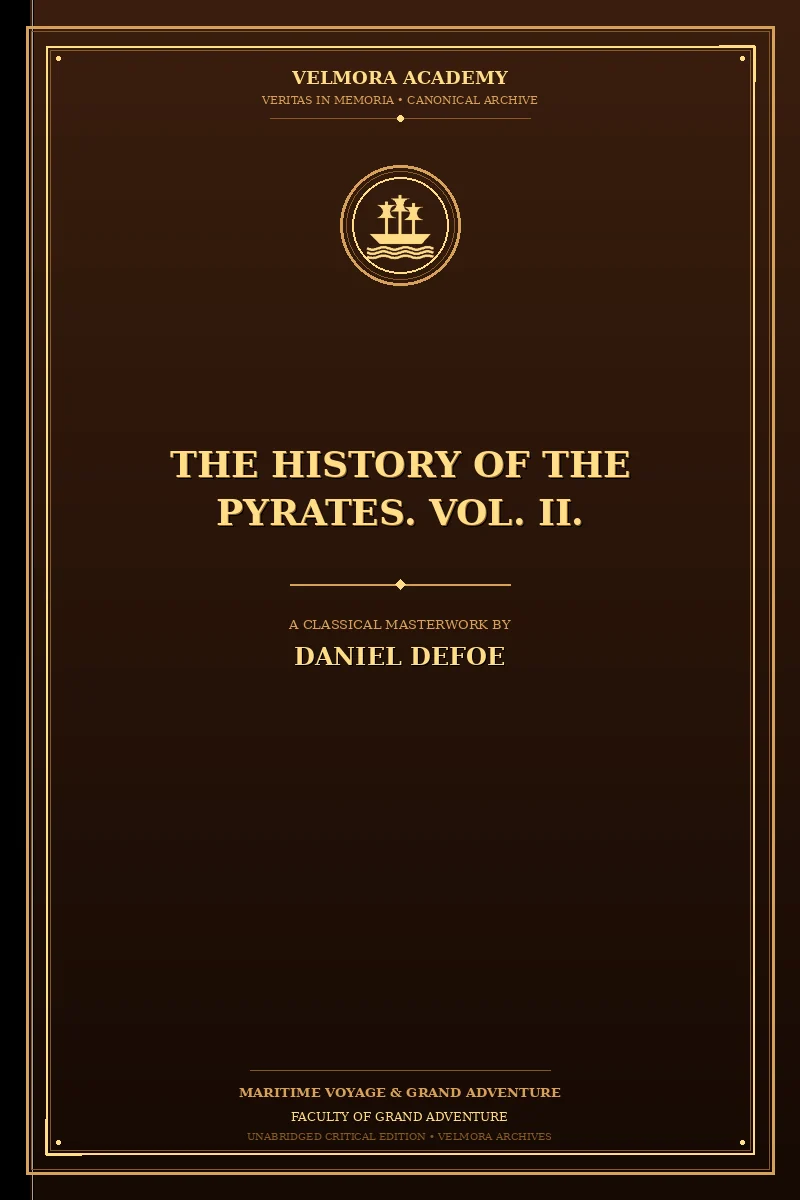 Cover of The History of the Pyrates. Vol. II.