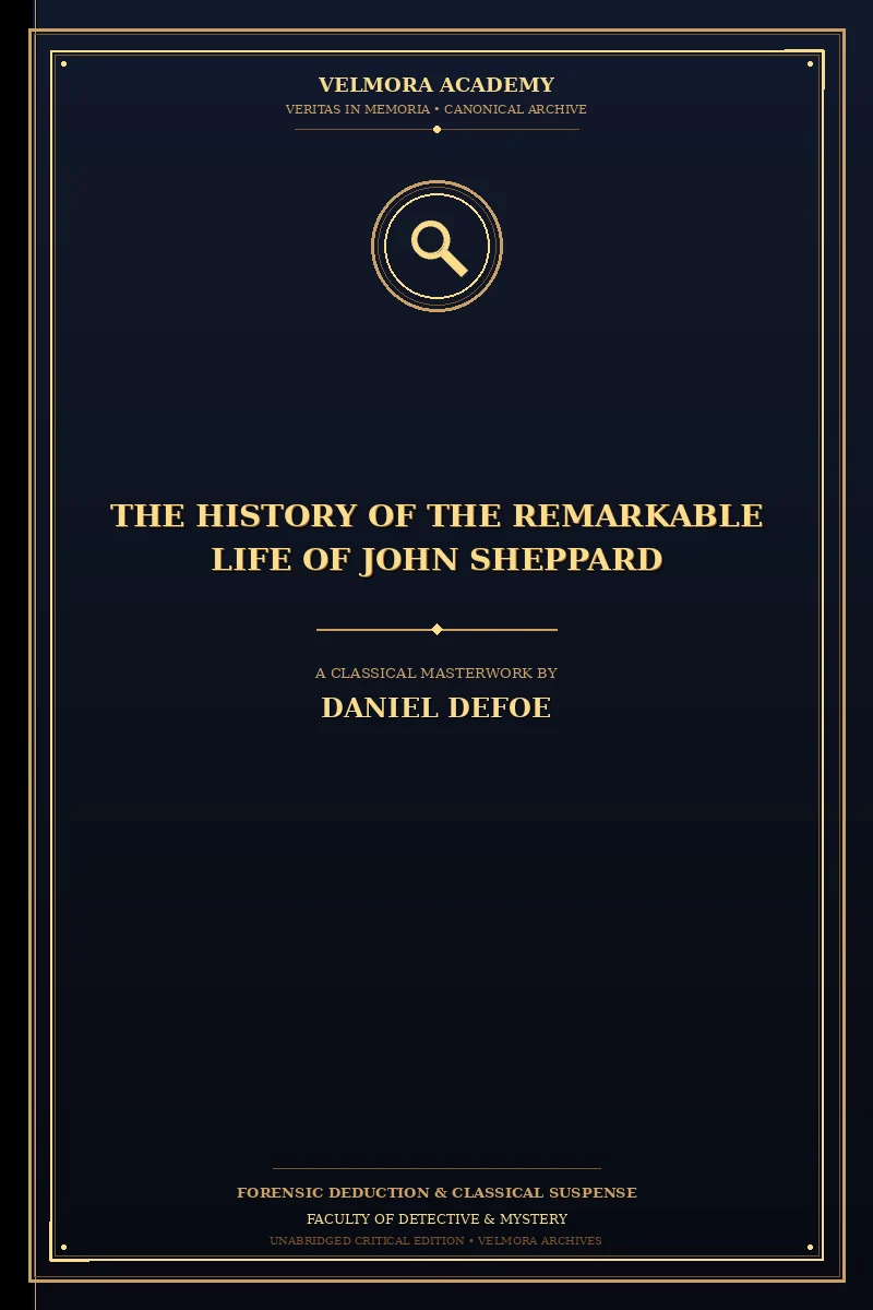 Cover of The History of the Remarkable Life of John Sheppard