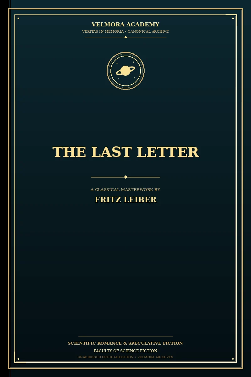 Cover of The Last Letter
