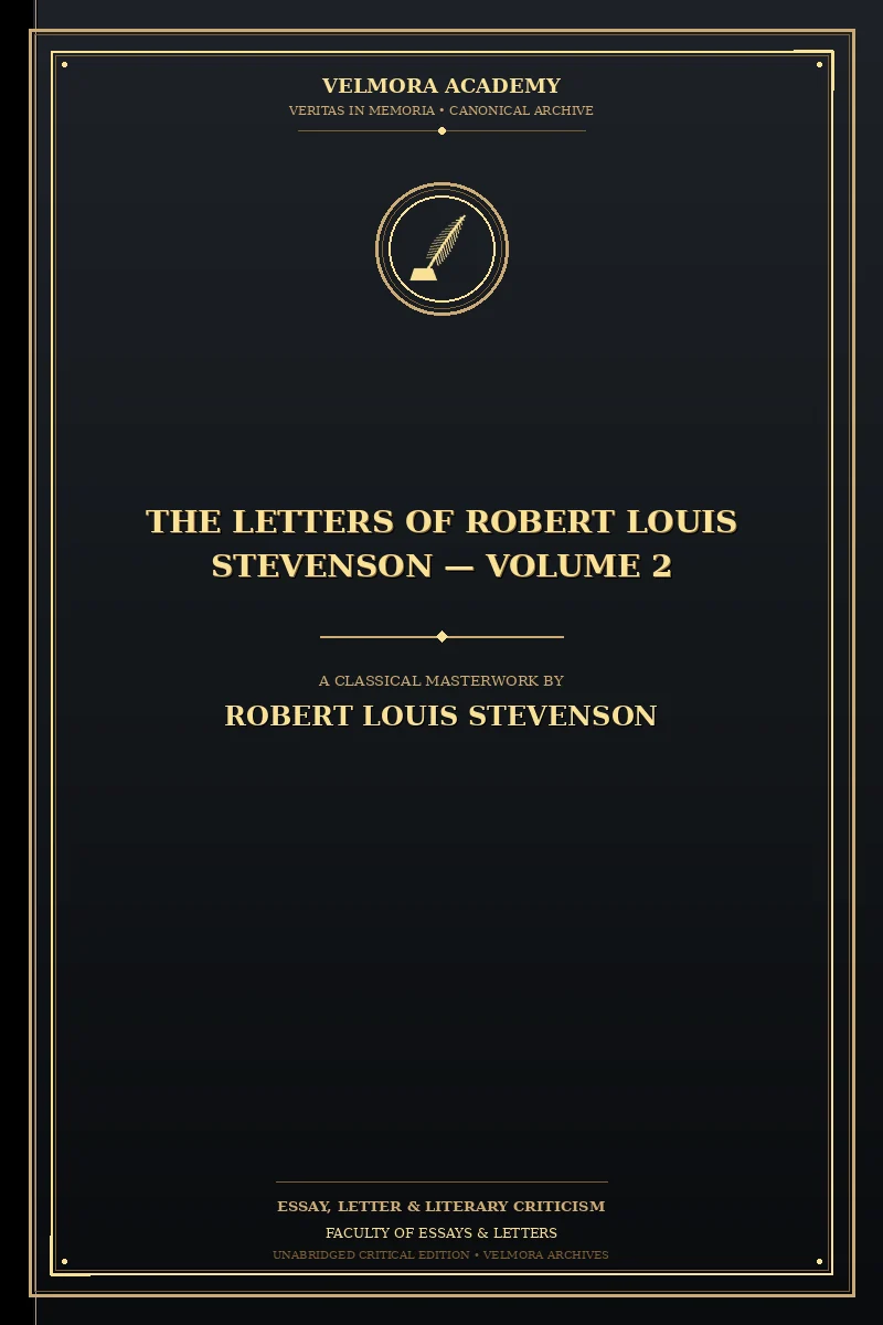 Cover of The Letters of Robert Louis Stevenson — Volume 2