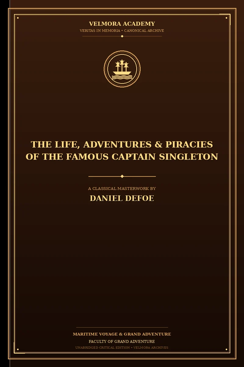 Cover of The Life, Adventures & Piracies of the Famous Captain Singleton