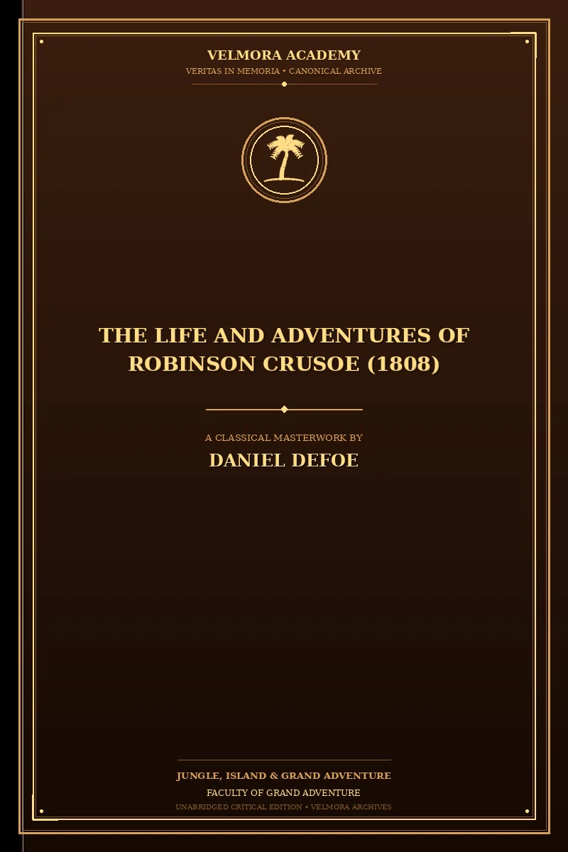 Cover of The Life and Adventures of Robinson Crusoe (1808)