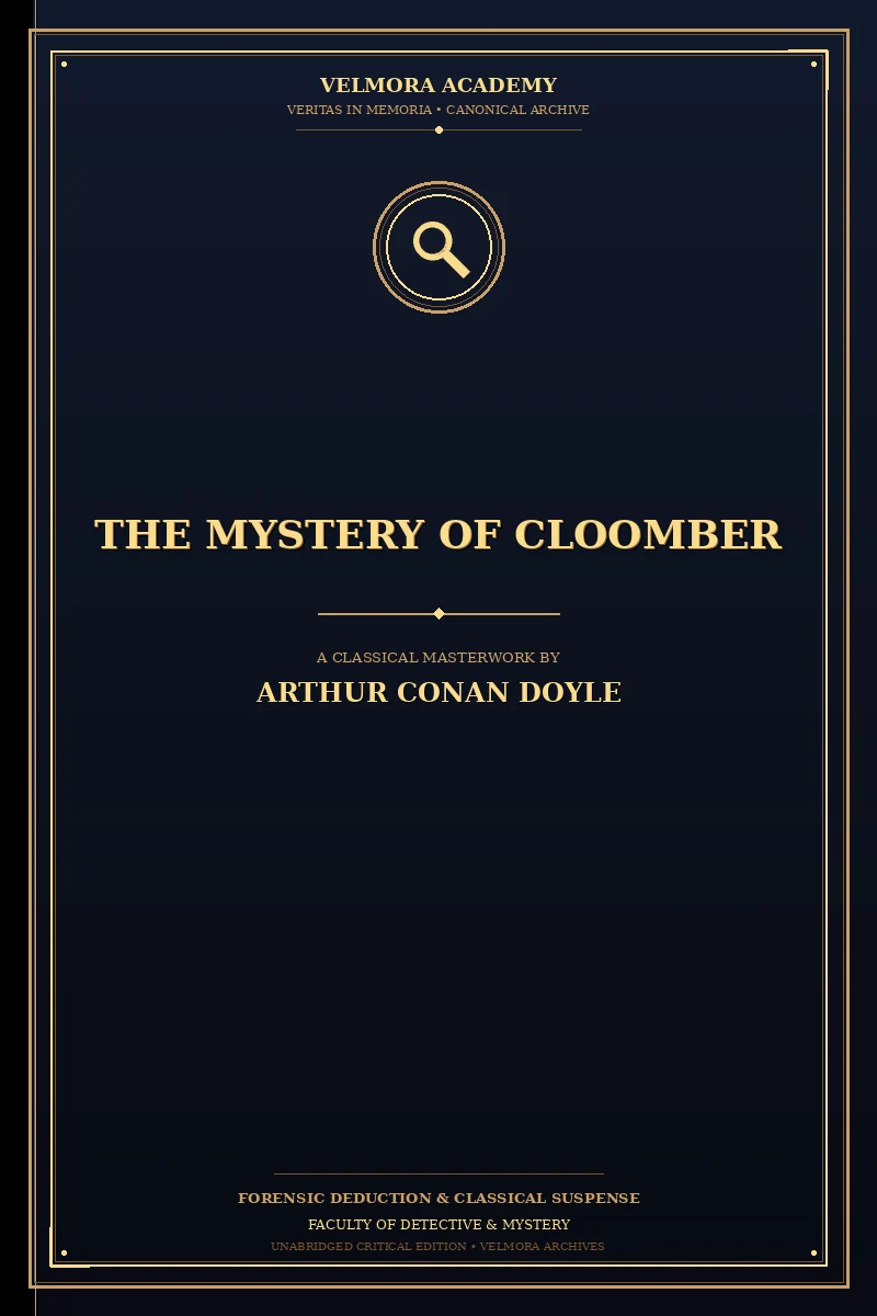 Cover of The Mystery of Cloomber