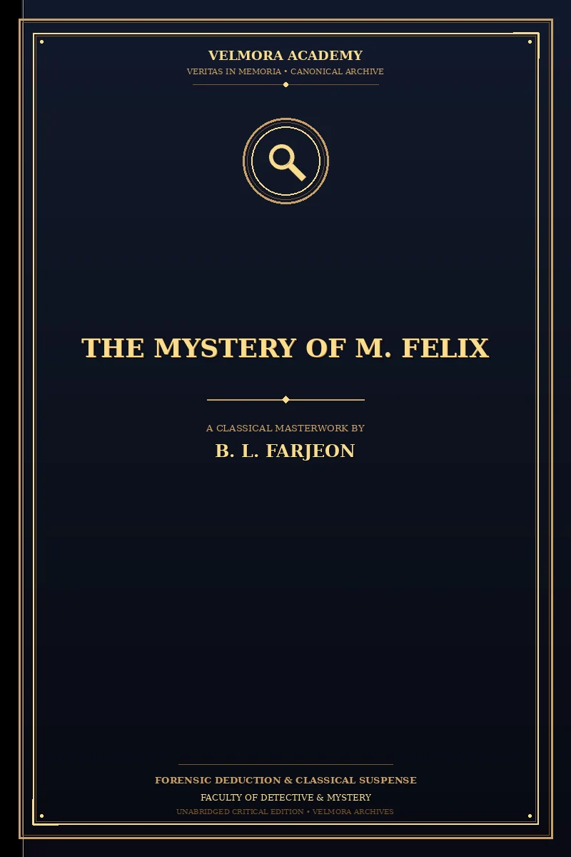Cover of The Mystery of M. Felix