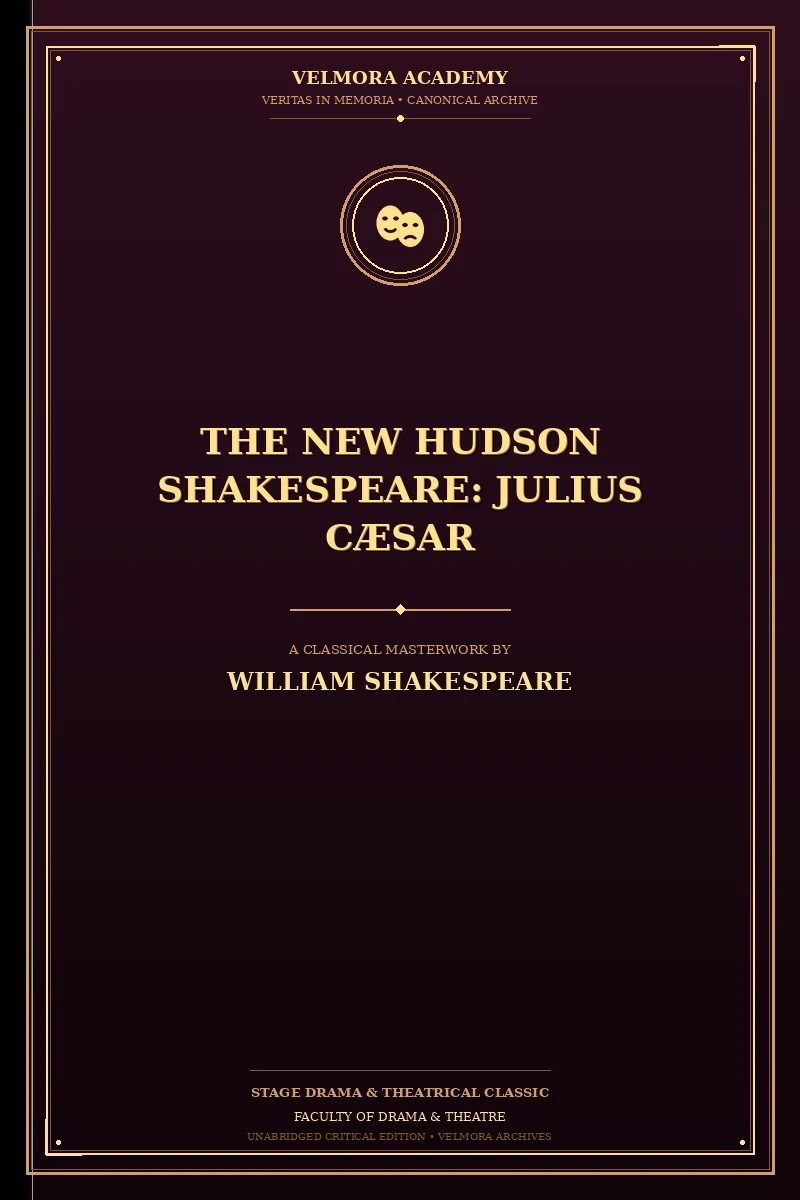 Cover of The New Hudson Shakespeare: Julius Cæsar