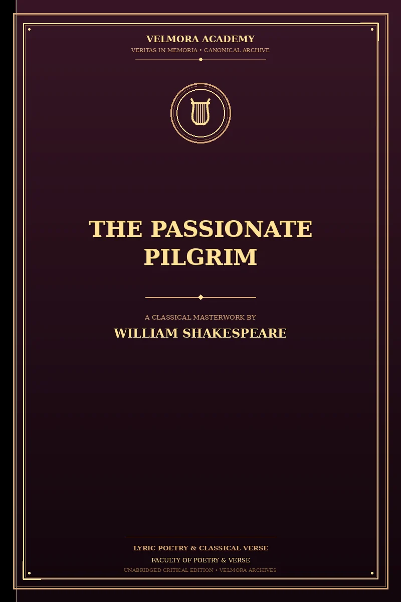 Cover of The Passionate Pilgrim