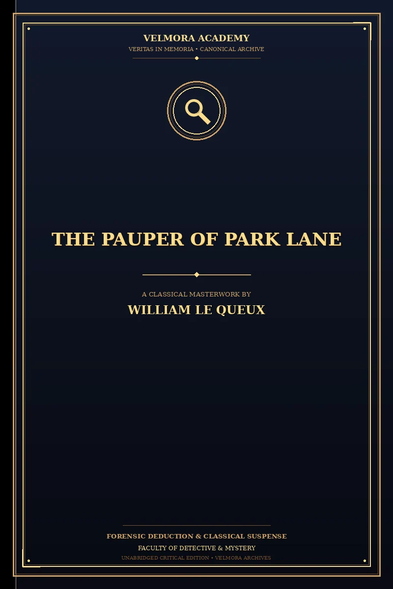 Cover of The Pauper of Park Lane