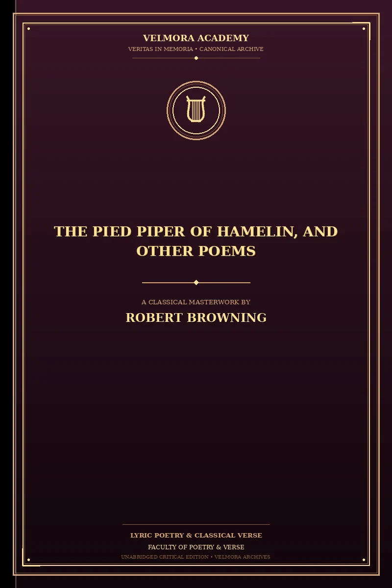Cover of The Pied Piper of Hamelin, and Other Poems
