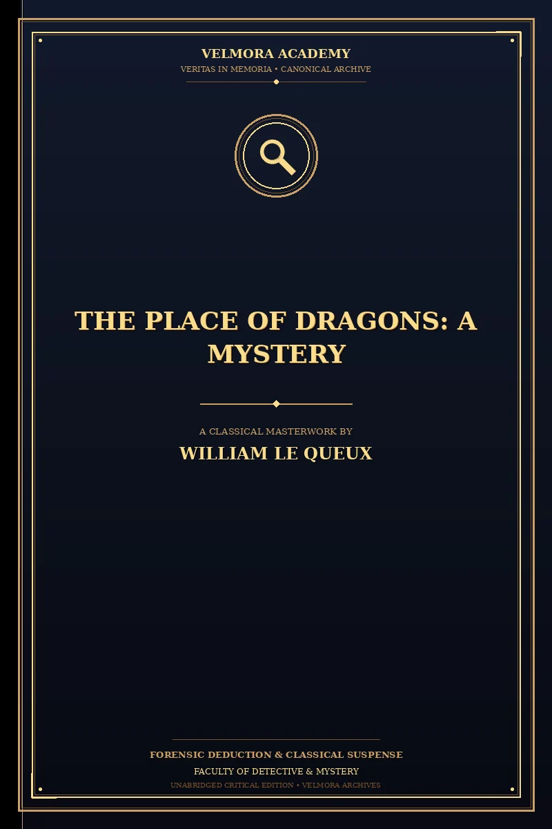 Cover of The Place of Dragons: A Mystery