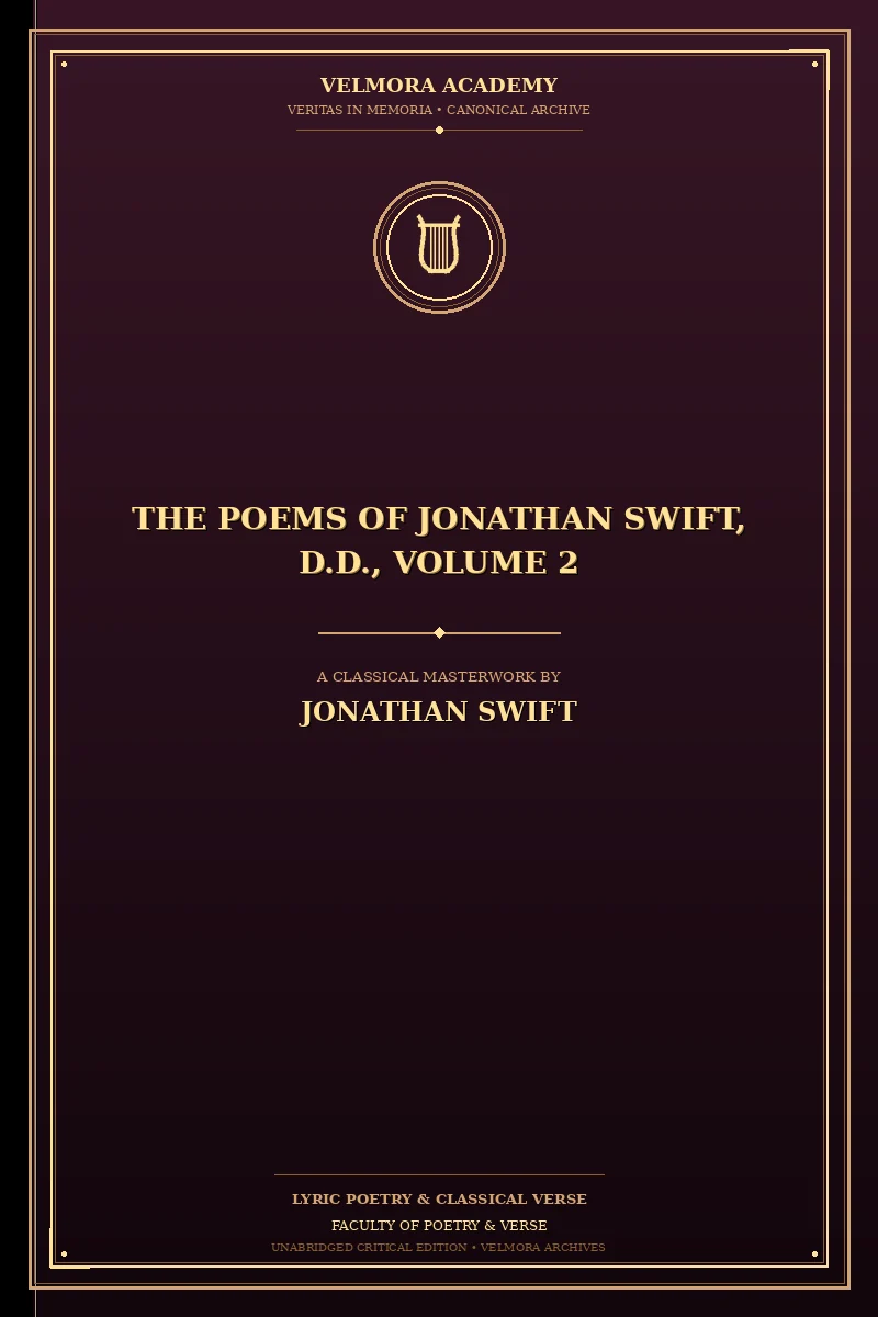 Cover of The Poems of Jonathan Swift, D.D., Volume 2