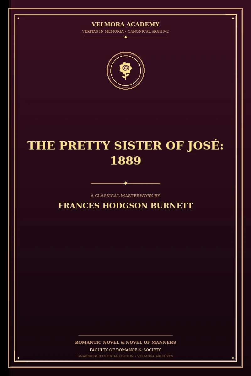 Cover of The Pretty Sister of José: 1889