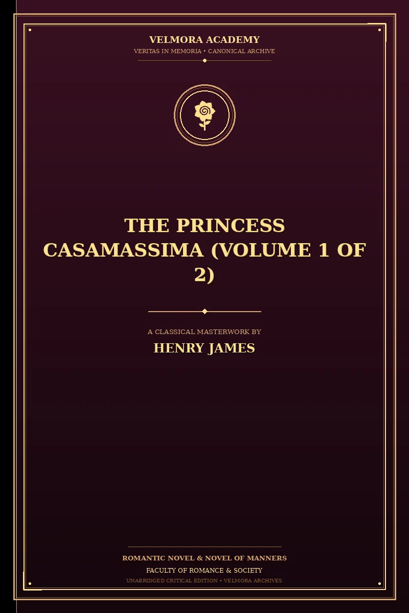 Cover of The Princess Casamassima (Volume 1 of 2)