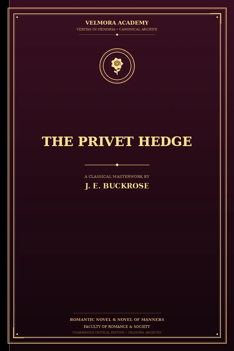 Cover of The Privet Hedge