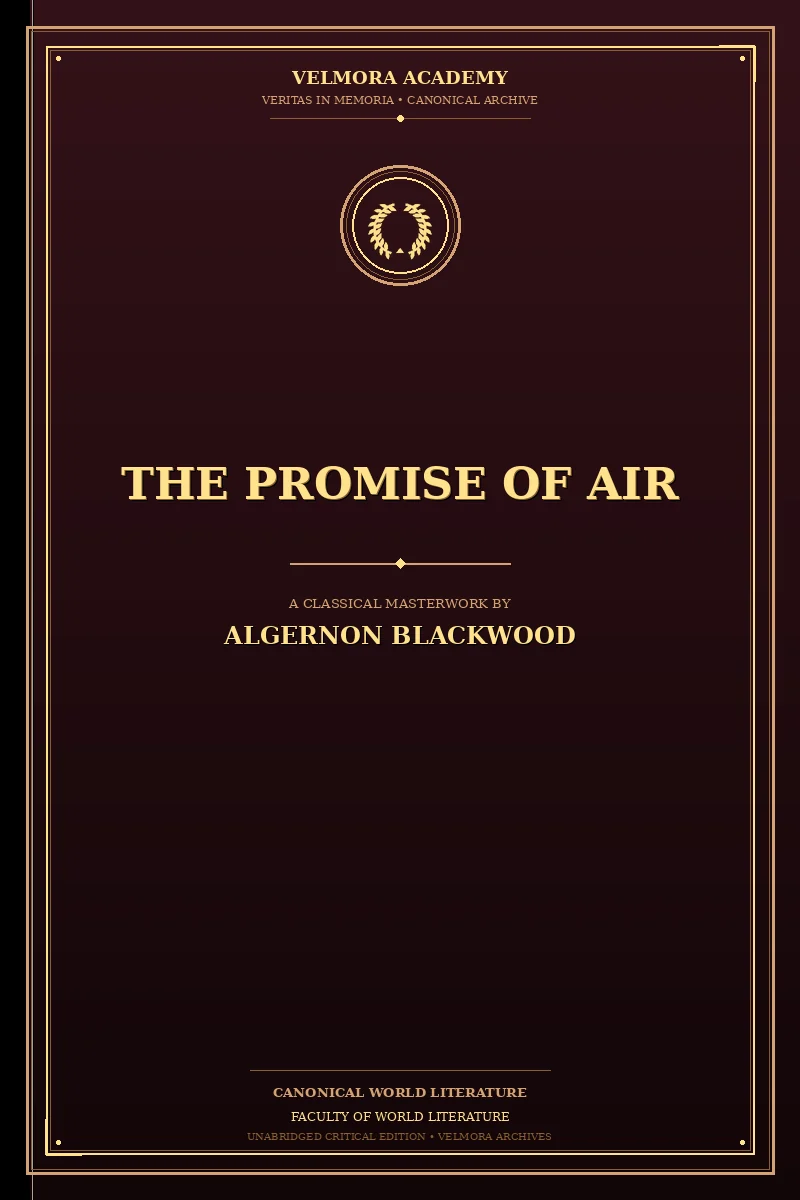 Cover of The Promise of Air