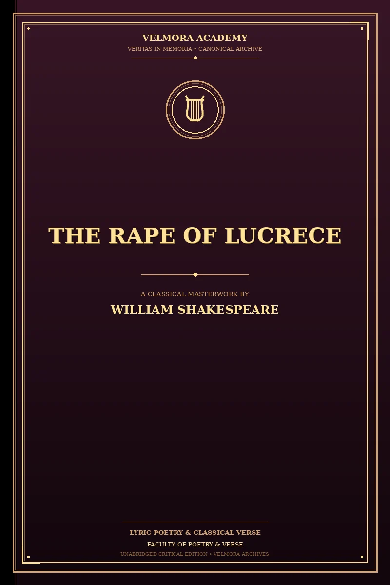 Cover of The Rape of Lucrece