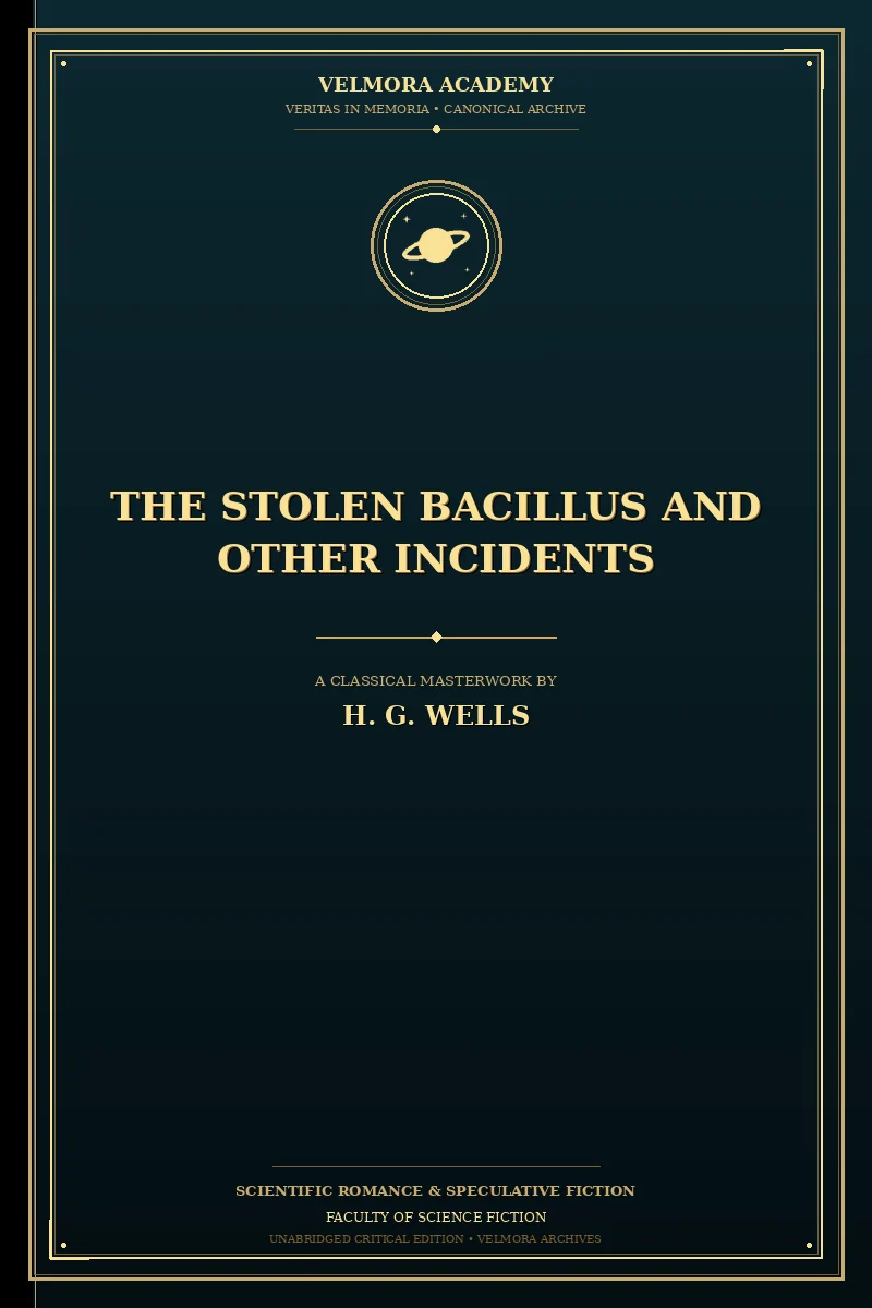 Cover of The Stolen Bacillus and Other Incidents
