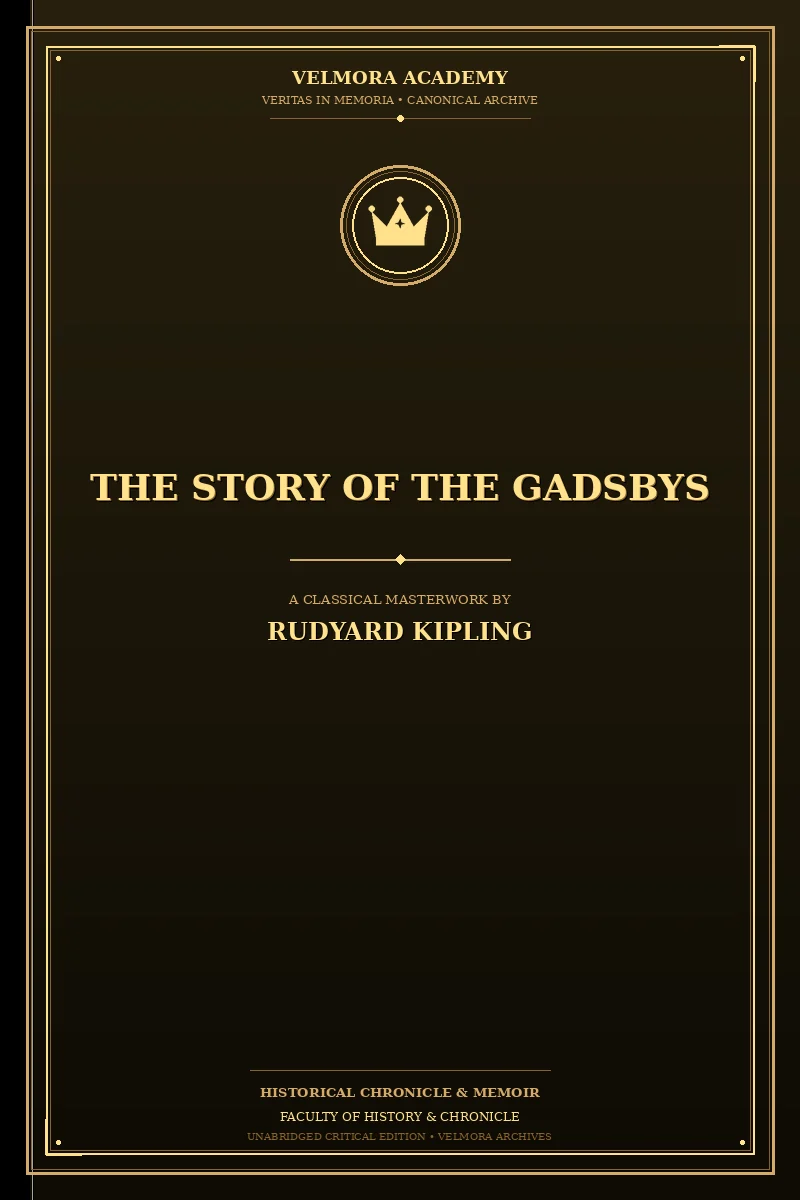 Cover of The Story of the Gadsbys