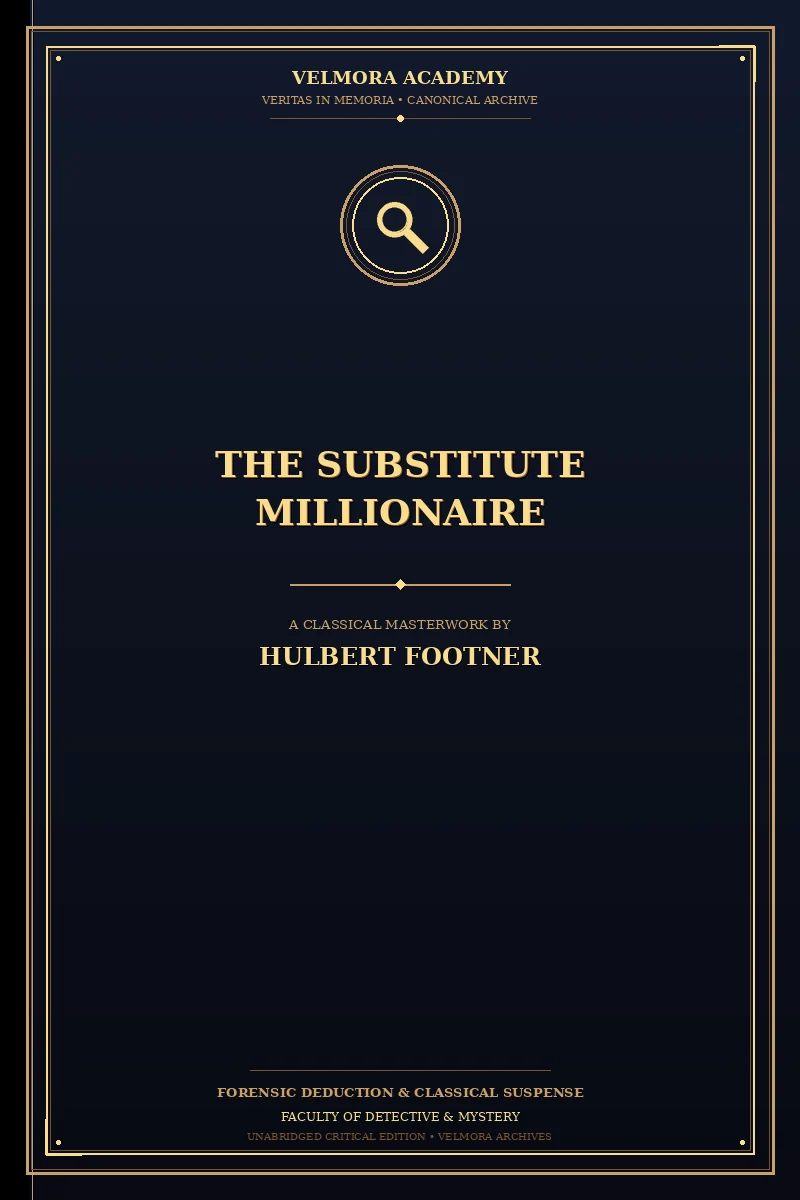 Cover of The Substitute Millionaire