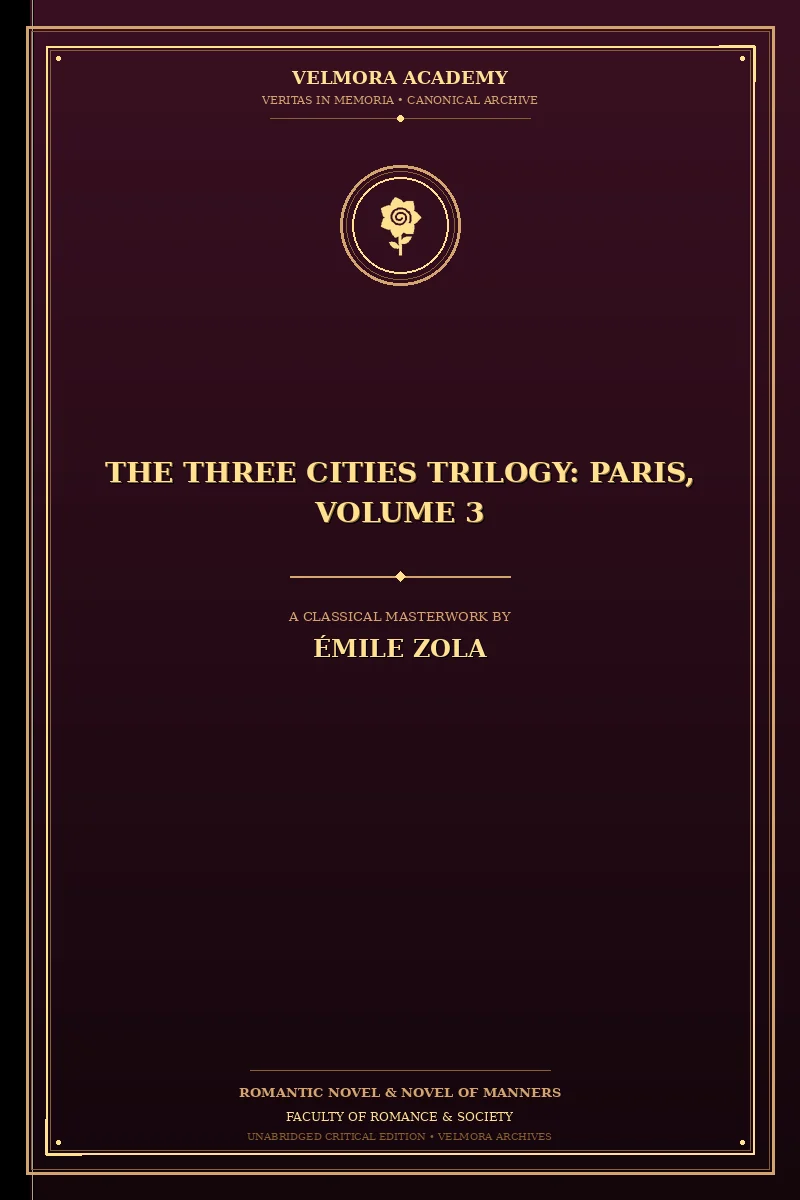 Cover of The Three Cities Trilogy: Paris, Volume 3