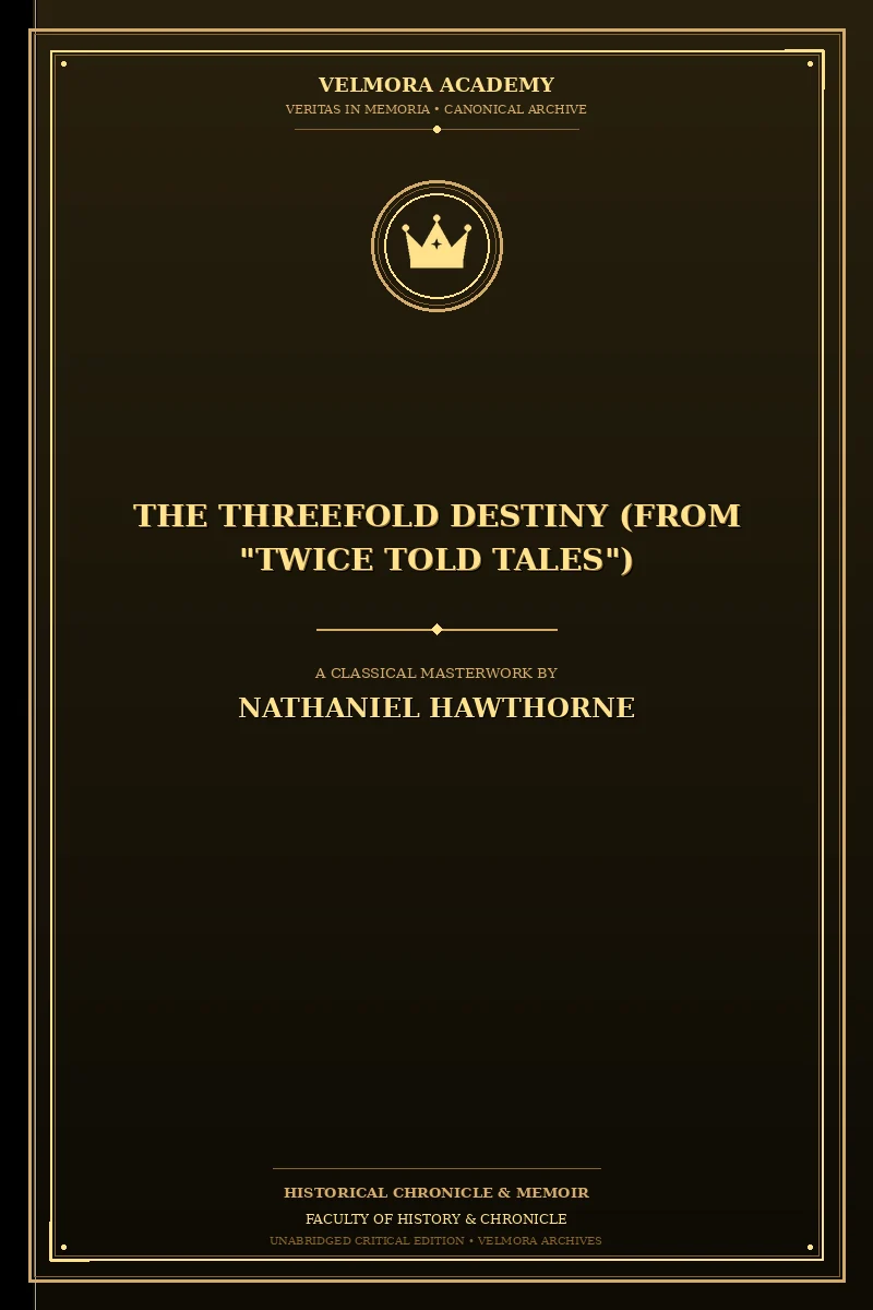 Cover of The Threefold Destiny (From "Twice Told Tales")