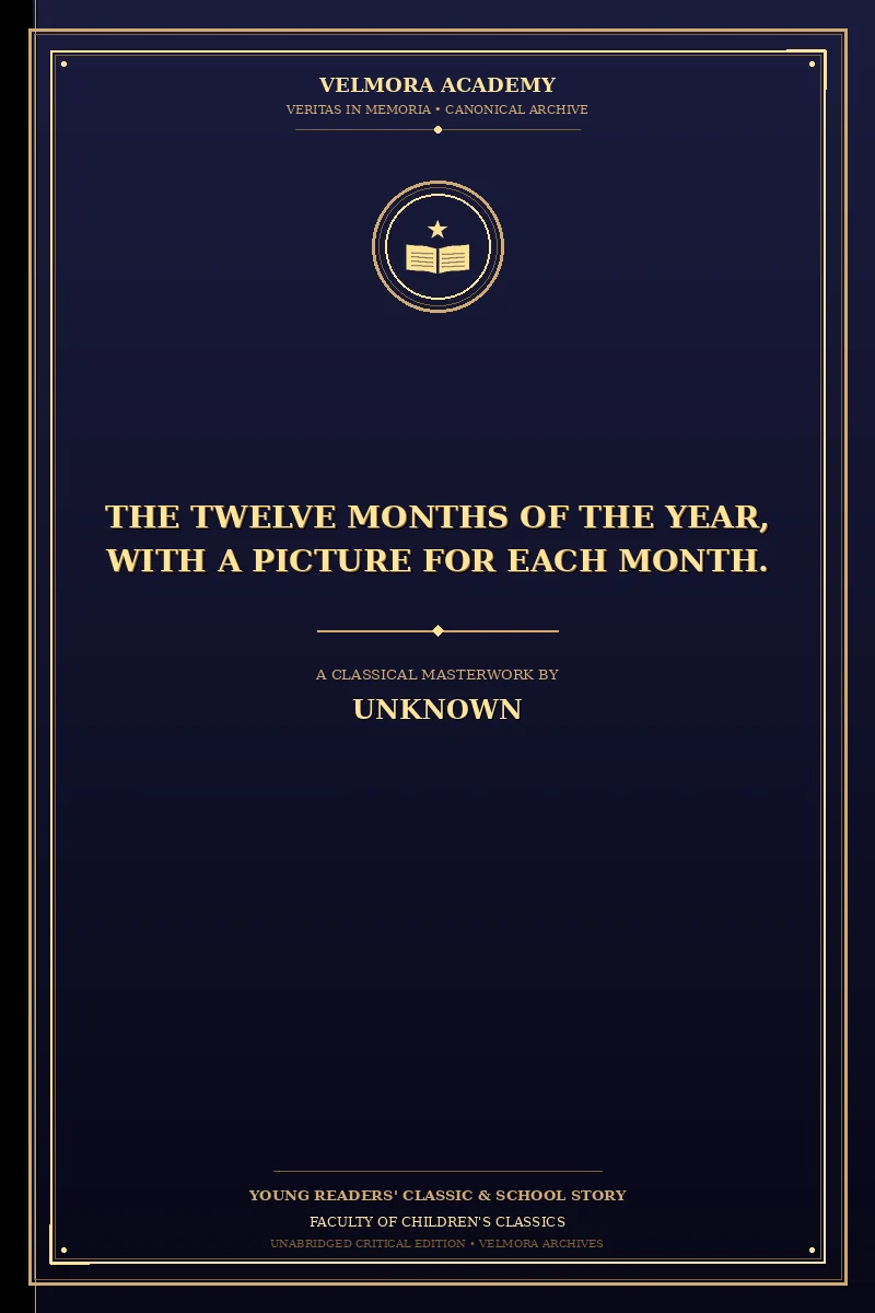 Cover of The Twelve Months of the Year, with a Picture for Each Month.