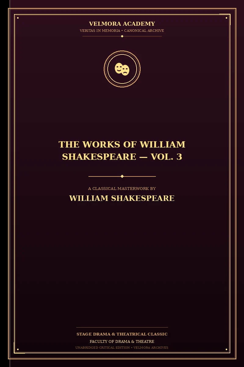 Cover of The Works of William Shakespeare — Vol. 3